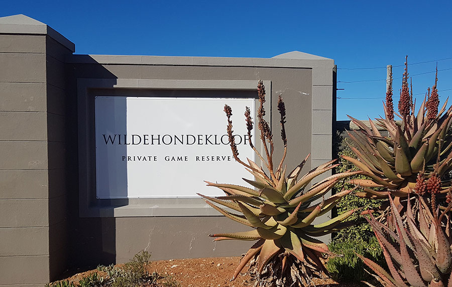 Wildehondekloof Private Game Reserve Entrance