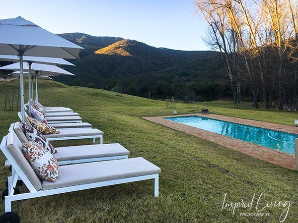 Oudtshoorn game reserve garden pool