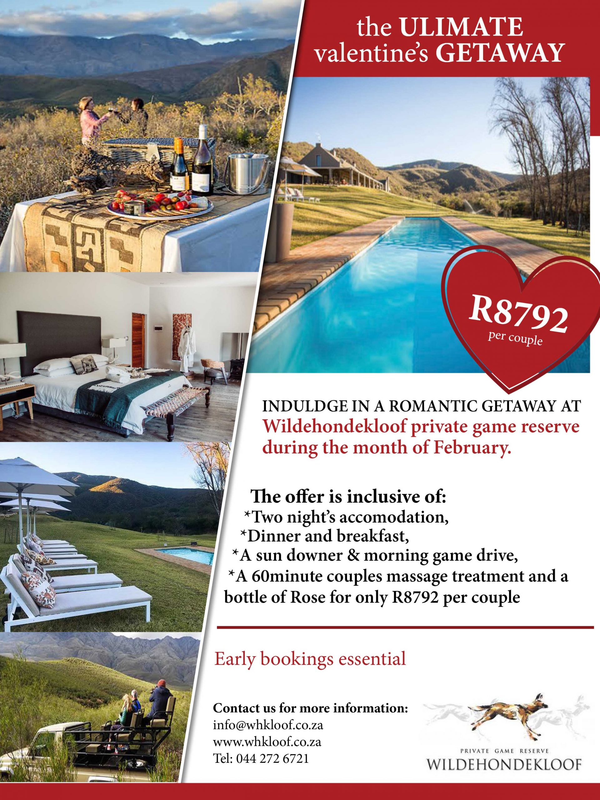 Wildehondekloof Valentines Getaway 2020