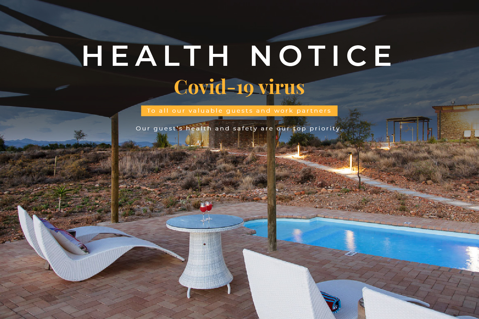 Oudtshoorn Game Lodge COVID-19 Health Notice