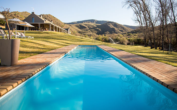 Amazing Swimming Pool at Wildehondekloof Game Reserve